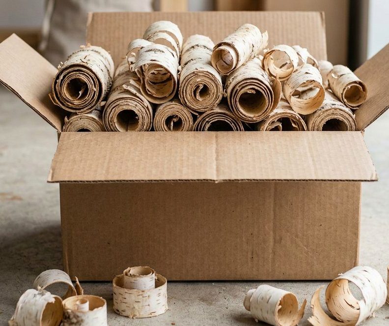 Береста для растопки, короб 2 кг — фото 2